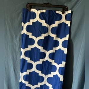 Mainstay Blue and White Shower Curtain